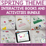 Spring Speech Therapy Interactive Books and Activities Bundle