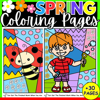 Preview of End Of The Year Coloring Pages + Writing | Fun Interactive Art Summer Activities