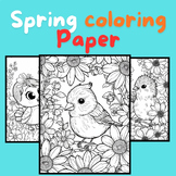 Spring Interactive Coloring Pages + Writing Prompts | Enga