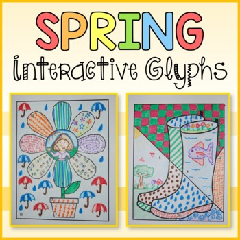 Preview of Spring Interactive Glyphs | Art + Writing Activities