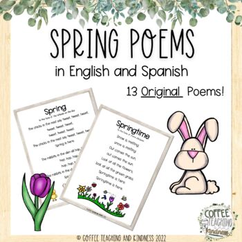 Spring Interactive Thematic Poems in English and Spanish by Engaging SEL