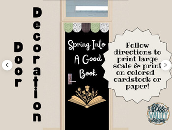 Spring Into A Good Book Printable Classroom Bulletin Board Kit
