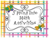 Spring Into Math Activities