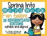 Spring Into Word Work Galore-20 Differentiated/Aligned Sta