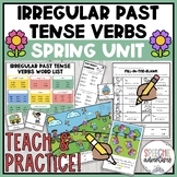 Spring Irregular Past Tense Verbs Grammar Unit for Speech 