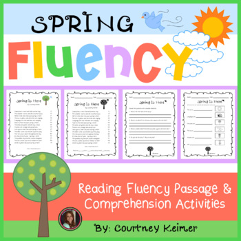 Preview of Spring Is Here Fluency Passage and Comprehension Questions
