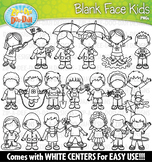 Spring Kids Blank Faces Clipart Set {Zip-A-Dee-Doo-Dah Designs}
