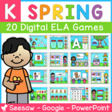 Spring Kindergarten DIGITAL Phonics Centers | Seesaw | Goo