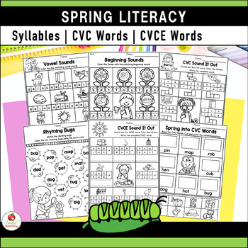 Spring Kindergarten Language Arts Worksheets by United ...