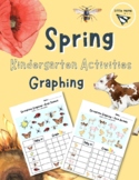 Spring Kindergarten Math Bar and Tally Graphs Worksheets -