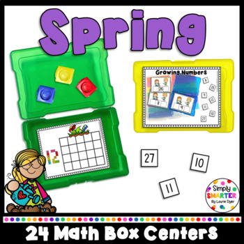 Preview of Spring Kindergarten Math Box Centers