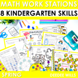 Spring Kindergarten Math Centers Stations Games Coin Count