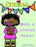 Spring Kindergarten Math & Literacy Activities (Common Cor
