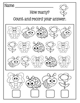 Math Worksheets For Young Learners by Lily B Creations | TpT