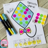 Spring Kite Speech Therapy Activity using Stickers