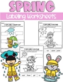 Spring Labeling Worksheets | Kindergarten Writing