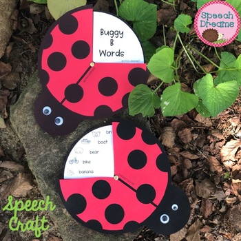 Preview of Spring Speech Therapy Craft: Ladybug Language and Articulation Activity March