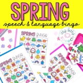 Spring Language Bingo for Speech Therapy