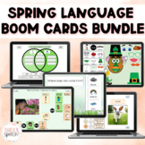 Spring Language Boom Card Bundle | Describing, WH Question