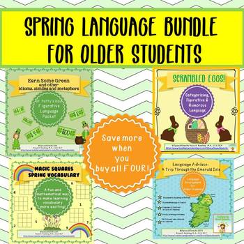 Preview of Spring Language Bundle for Older Students