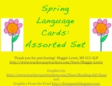 Spring Language Card Set for Speech or Classroom