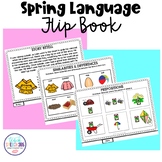 Spring Language Flip Book for Speech Therapy