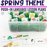 Spring Language Lesson Plan for Push-In Speech Therapy