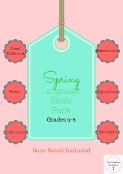 Preview of Spring Language Pack Activities No Print Speech Therapy