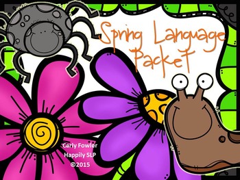 Preview of Spring Language Packet for Expressive and Receptive Language