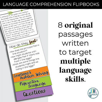 Spring Language Passages - Flip Books for Vocabulary, Idioms, and