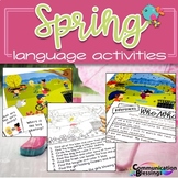 Spring Language Scene Activities for Speech Therapy