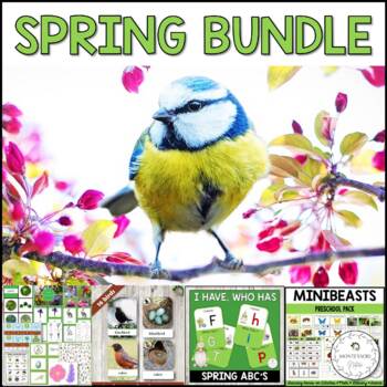 Preview of Spring Learning Activities Bundle Preschool and Kindergarten