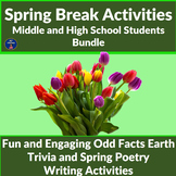 Spring Lesson Activities Bundle for Middle and High School