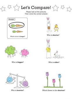 Preview of Spring® Lesson Plan® Comparing Spring Things Math Lesson Plan For Kindergarten.