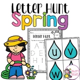 Spring Letter Hunt Write the Room Worksheets