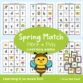 Spring Letter Match Up and Visual Discrimination Game
