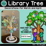 Spring Library Decor | a Library Tree for March and April