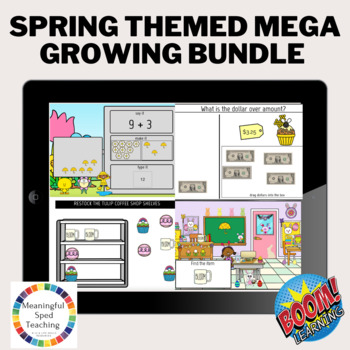 Preview of Spring Life Skills Special Education Mega Digital Bundle Boom Cards™