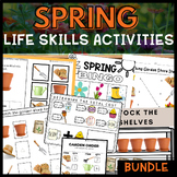 Spring Life Skills Vocational Activities, Worksheets and T
