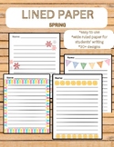 Spring Lined Paper