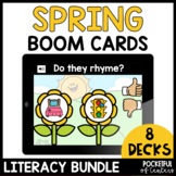 Spring Literacy Bundle Boom Cards™ - April Boom Cards™