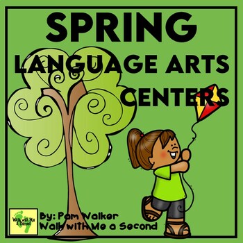 Preview of Spring Literacy Centers for 1st and 2nd Grade