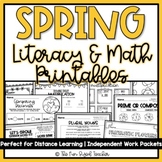 Spring Literacy & Math Packet NO PREP