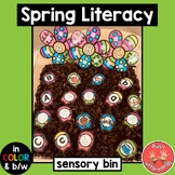 Spring Literacy Sensory Bin- Preschool, Kindergarten, Spec