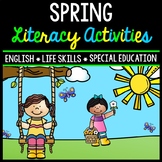 Spring Literacy - Special Education - Life Skills - Print 