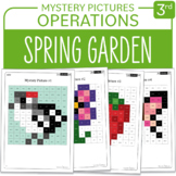 Spring Little Math Mystery Pictures Grade 3 Multiplication