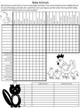 spring logic puzzles 5 puzzles no prep by secret stash