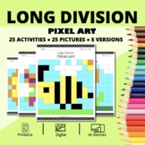 Spring: Long Division Pixel Art Activity