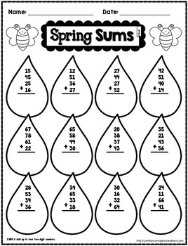 Spring No Prep Math - 2nd Grade by Beth Kelly | Teachers Pay Teachers