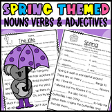 Spring Mad Libs: Make a Silly Story to practice Nouns Verb